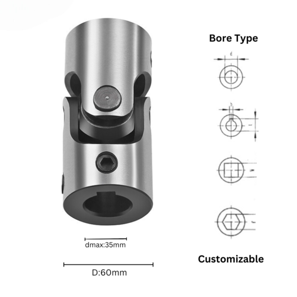 35mm Bore with 4 types 60x182mm u joints