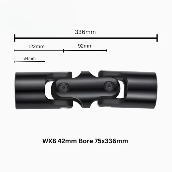 42mm Bore 75x336mm double steel universal joint manufacturer
